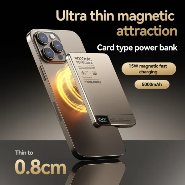 Xiaomi High quality Alloy 10000mAh Fast Charger Power Bank With Battery Powerbank Magnetic Wireless Phone Charger For Magsafe